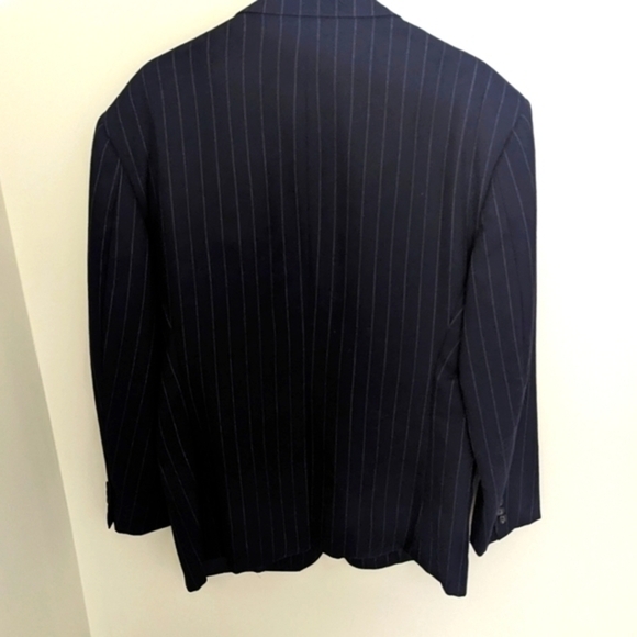 Vintage Ralph Lauren Pinned Strip 100% Wool Sport Suit Jacket Blazer  43/ 37 Reg - Picture 8 of 13